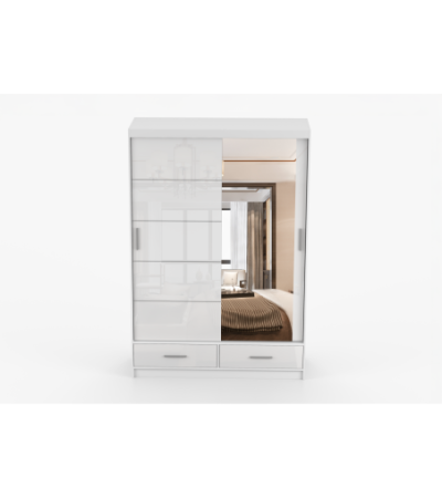 Armoire Saphina 150 cm avec miroir