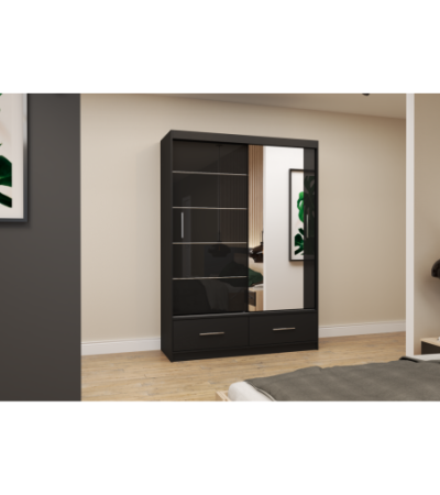 Armoire Saphina 150 cm avec miroir