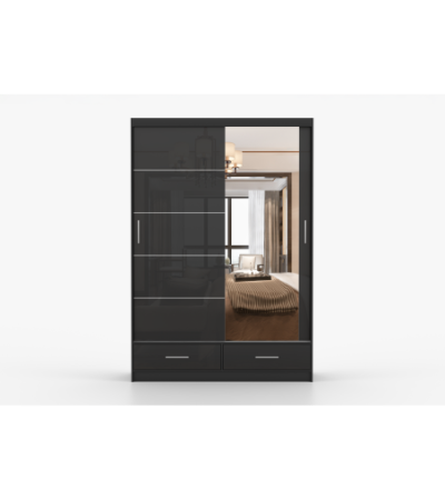 Armoire Saphina 150 cm avec miroir