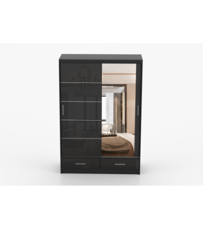 Armoire Saphina 150 cm avec miroir