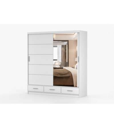 Armoire Solian 203 cm avec miroir