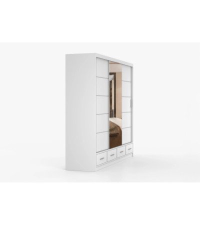 Armoire Silas 250 cm avec miroir