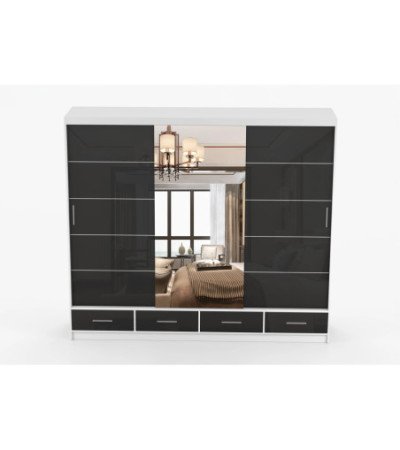 Armoire Soren 250 cm avec miroir
