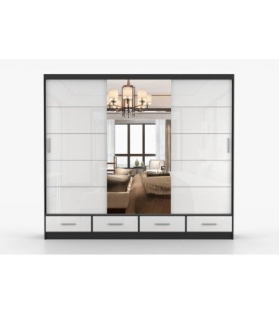 Armoire Soren 250 cm avec miroir