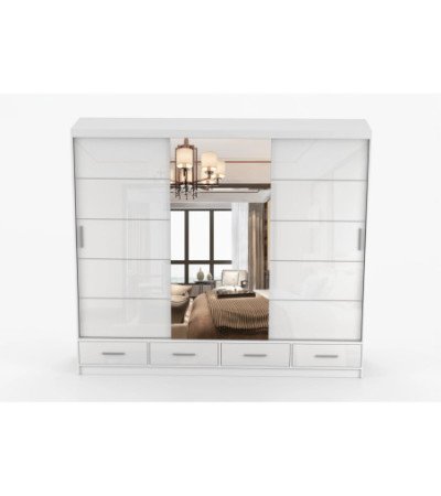Armoire Soren 250 cm avec miroir