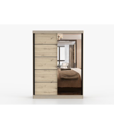 Armoire Enola 150 cm avec miroir
