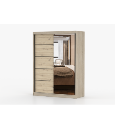 Armoire Enola 150 cm avec miroir