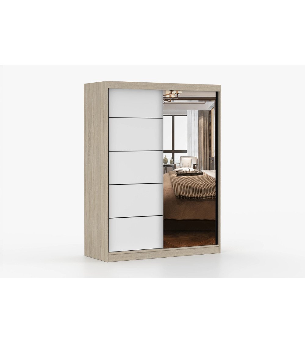 Armoire Enola 150 cm avec miroir