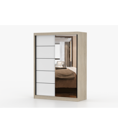 Armoire Enola 150 cm avec miroir