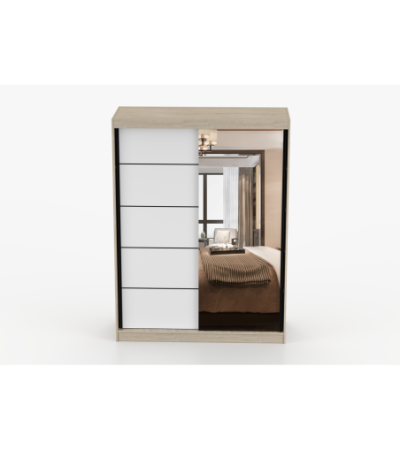 Armoire Enola 150 cm avec miroir