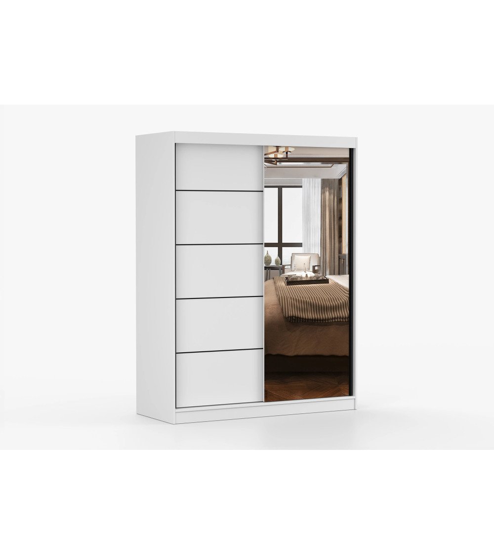Armoire Enola 150 cm avec miroir