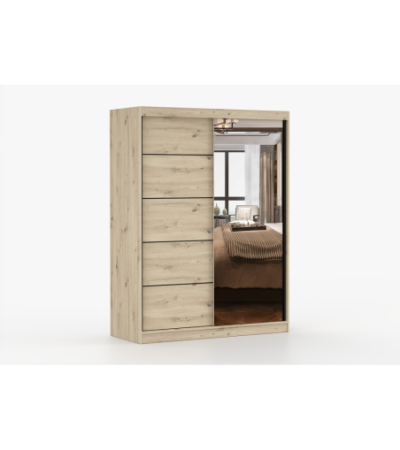 Armoire Enola 150 cm avec miroir