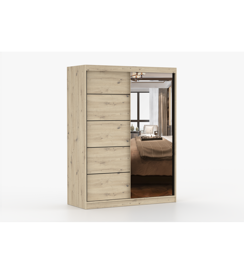 Armoire Enola 150 cm avec miroir
