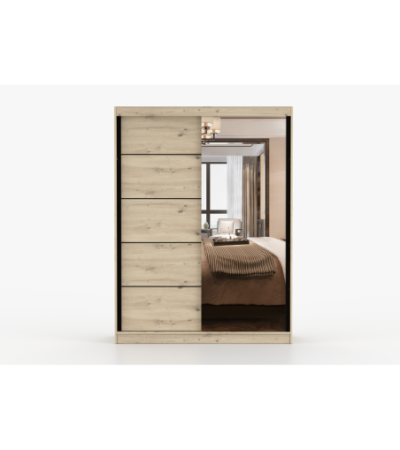 Armoire Enola 150 cm avec miroir