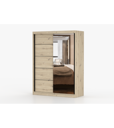 Armoire Enola 150 cm avec miroir