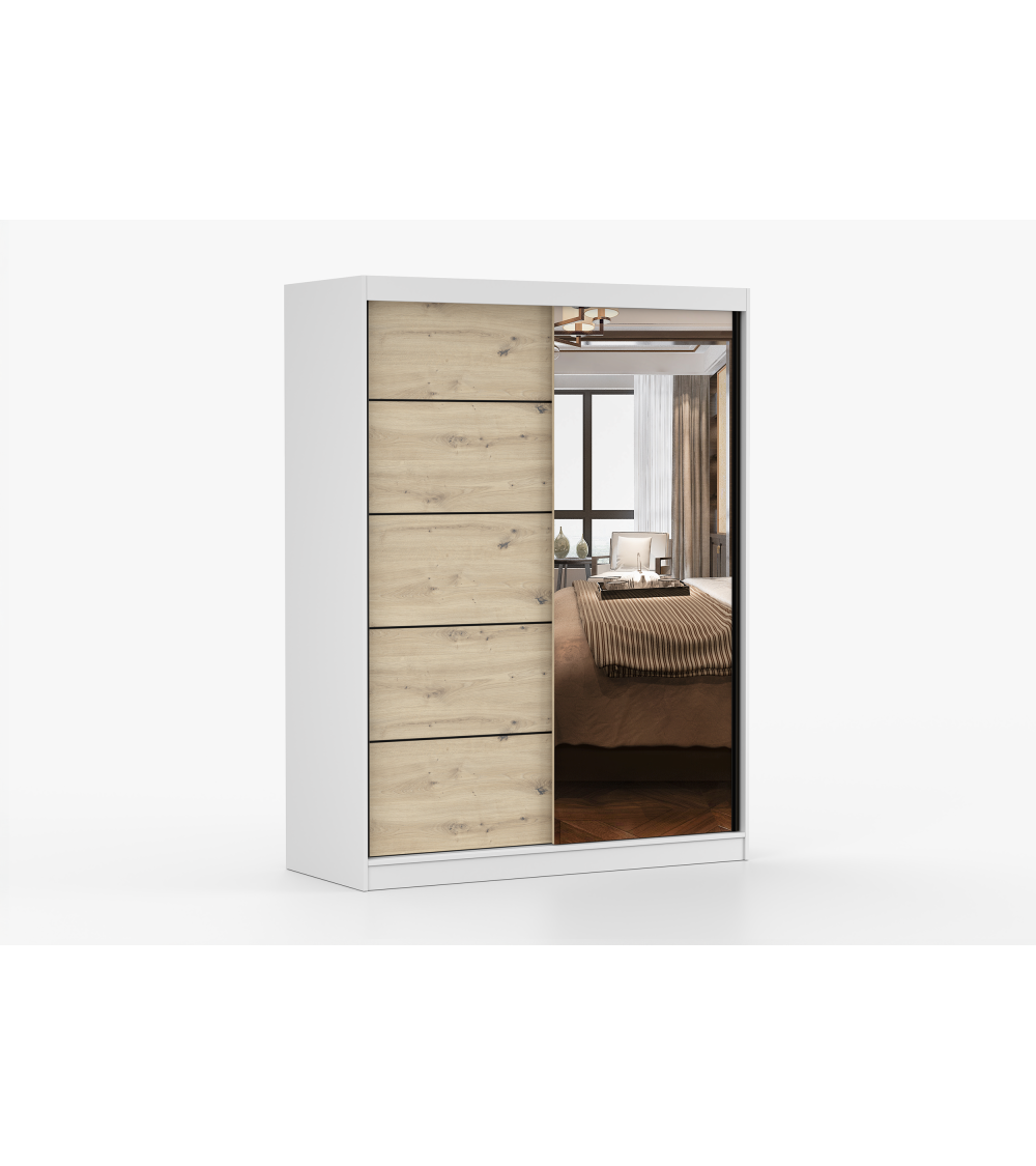 Armoire Enola 150 cm avec miroir