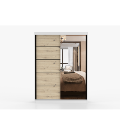 Armoire Enola 150 cm avec miroir
