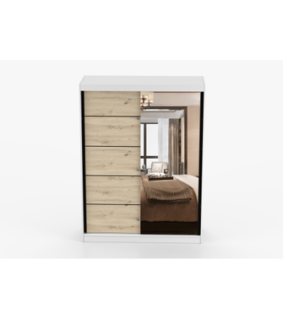 Armoire Enola 150 cm avec miroir