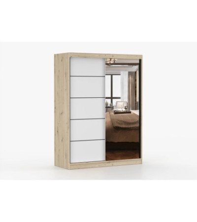 Armoire Enola 150 cm avec miroir