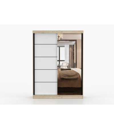 Armoire Enola 150 cm avec miroir