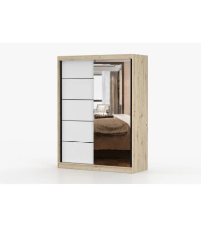 Armoire Enola 150 cm avec miroir