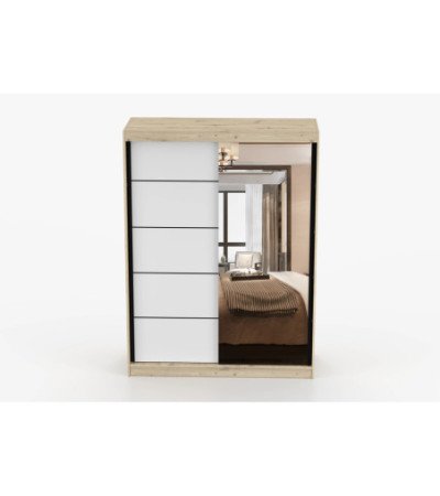 Armoire Enola 150 cm avec miroir