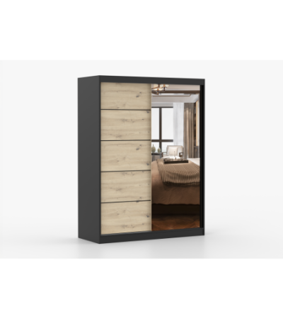 Armoire Enola 150 cm avec miroir