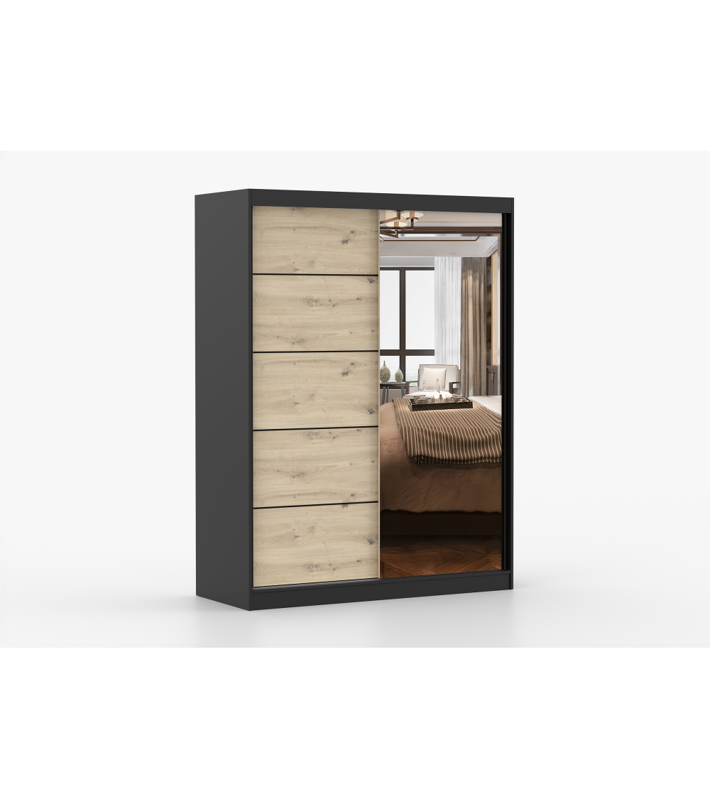 Armoire Enola 150 cm avec miroir