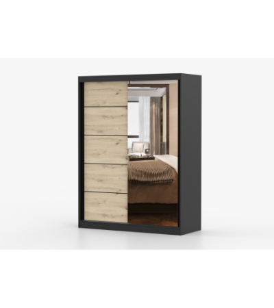 Armoire Enola 150 cm avec miroir