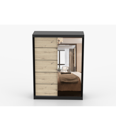 Armoire Enola 150 cm avec miroir