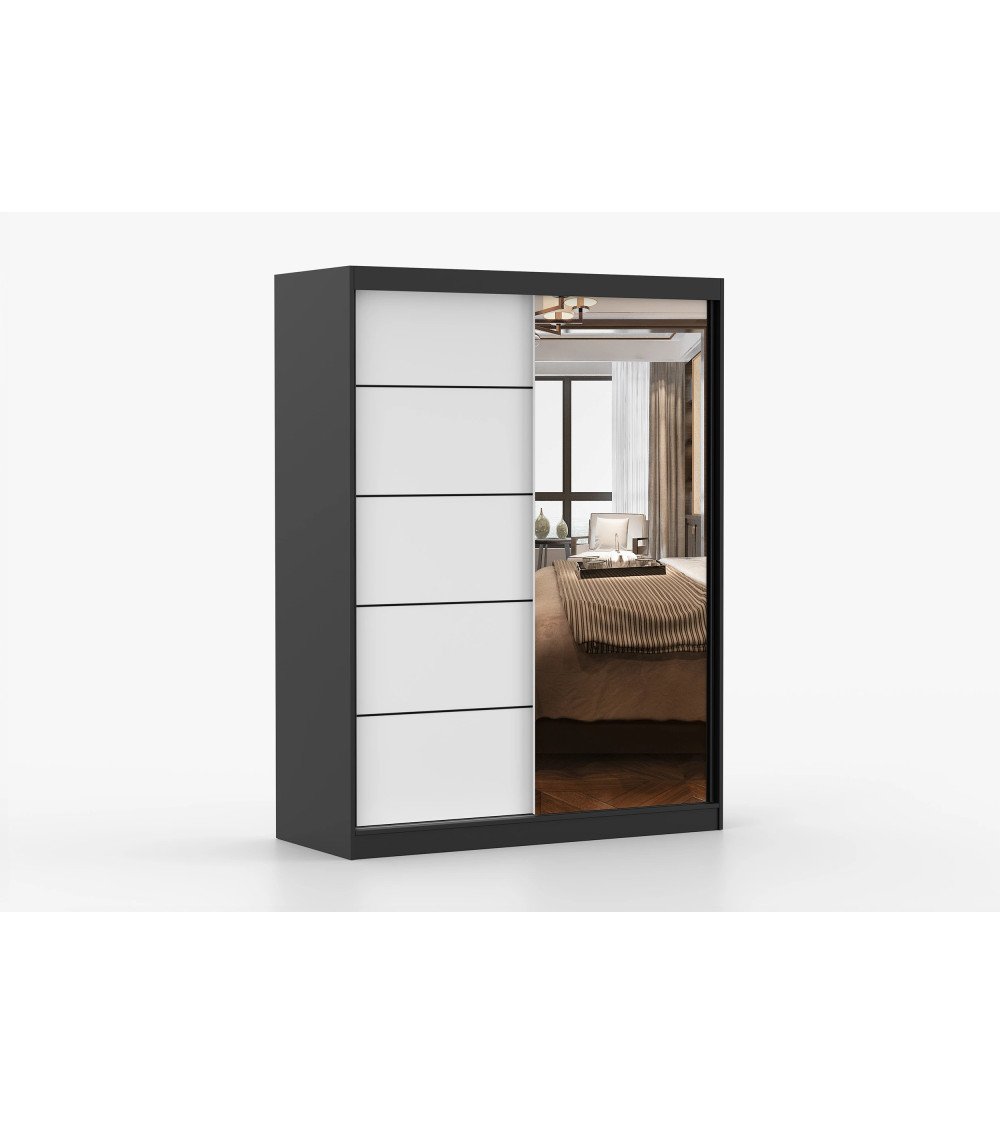Armoire Enola 150 cm avec miroir