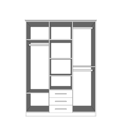 Armoire Ysoria 150 cm