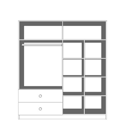 Armoire Elrick 180 cm