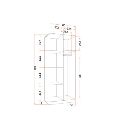 Armoire Élthia 80 cm