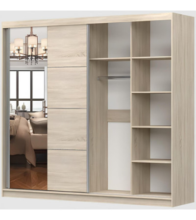Armoire Violeta 233 cm avec miroir