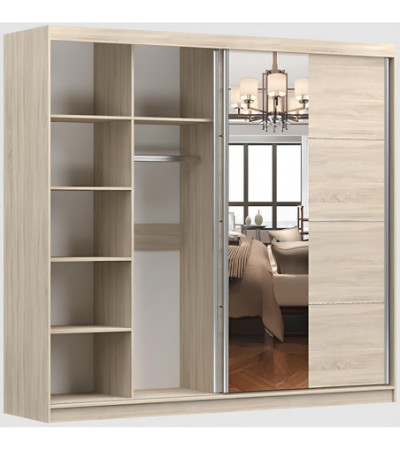 Armoire Violeta 233 cm avec miroir