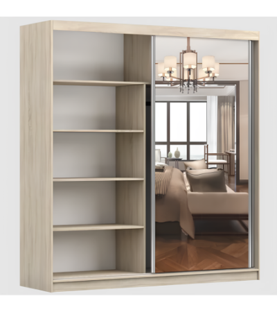 Armoire Calypso 203 cm avec miroir
