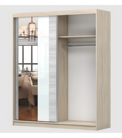 Armoire Lyra 183 cm avec miroir