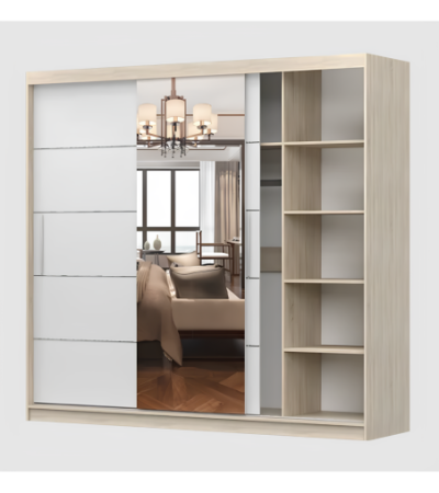 Armoire Olympe 233 cm avec miroir