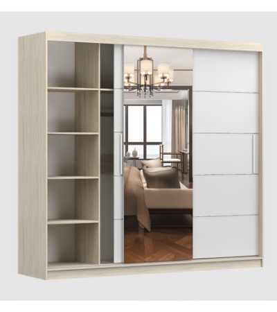 Armoire Olympe 233 cm avec miroir