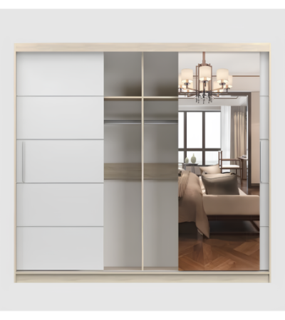 Armoire Olympe 233 cm avec miroir