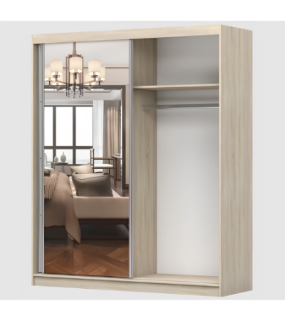 Armoire Naélie 183 cm avec miroir