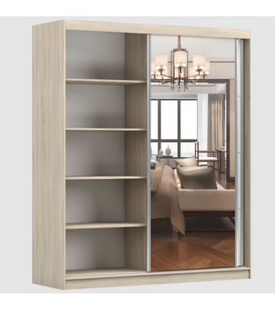 Armoire Naélie 183 cm avec miroir