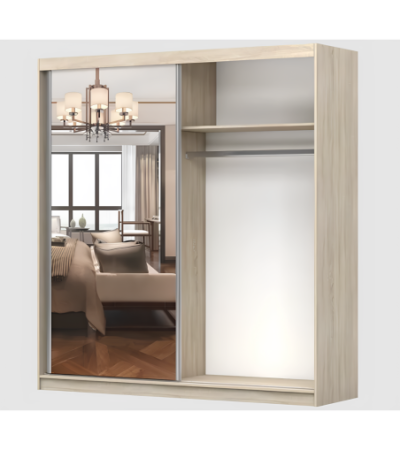 Armoire Orphée 203 cm avec miroir