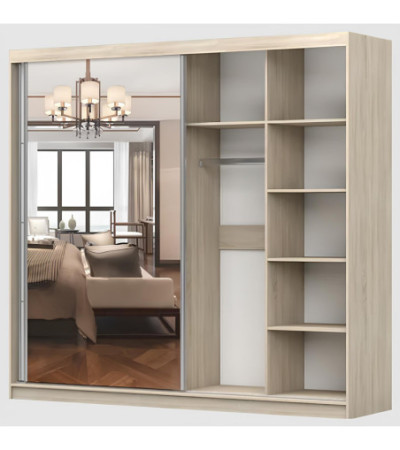 Armoire Célestine 233 cm avec miroir