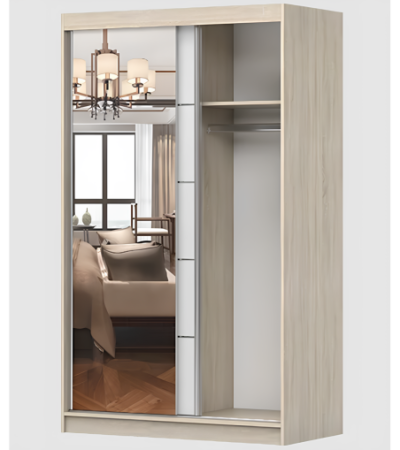 Armoire Syra 120 cm avec miroir
