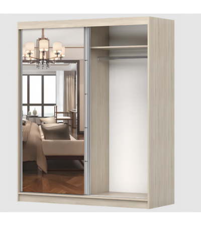 Armoire Ondine 160 cm avec miroir