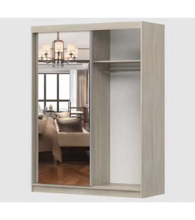 Armoire Zinaé 150 cm avec miroir