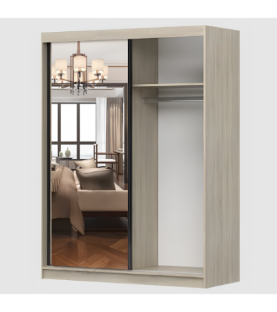 Armoire Nélia 150 cm avec miroir