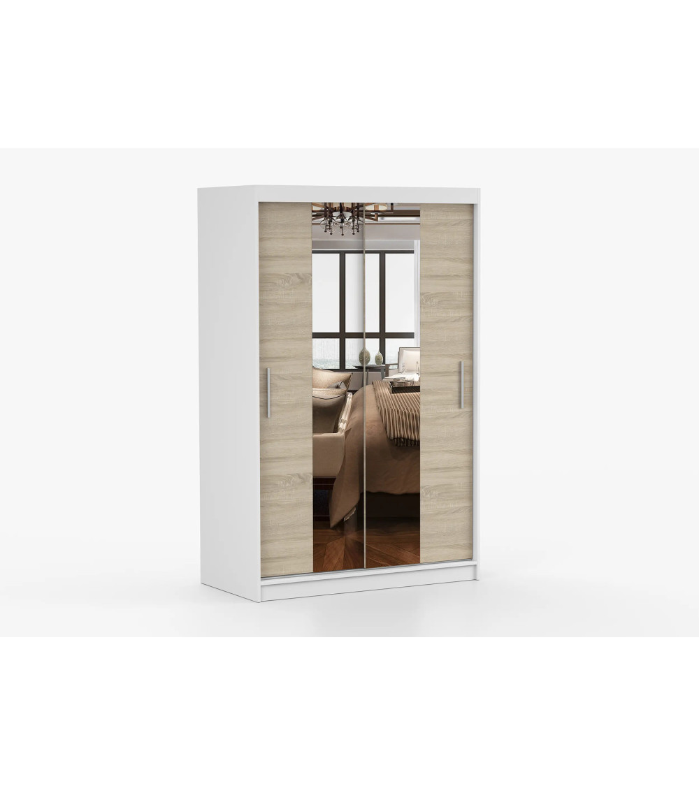 Armoire Danaé 120 cm avec miroir